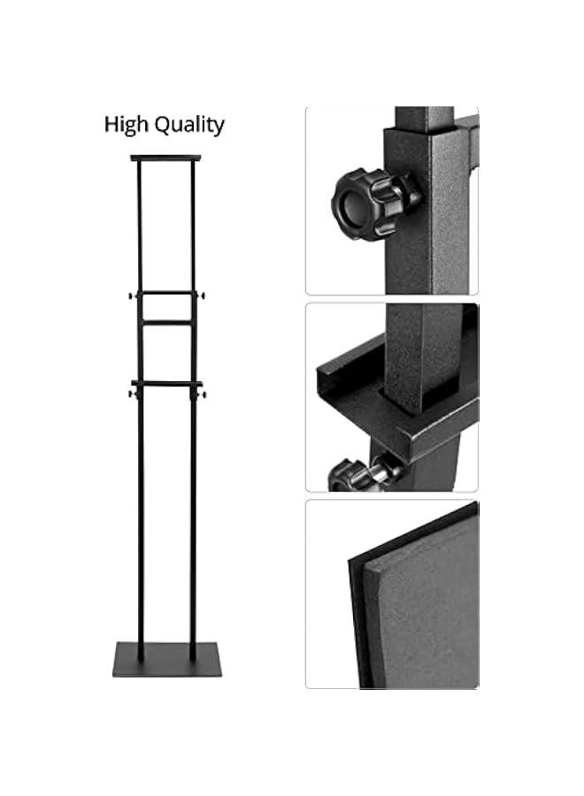 Arabest Double-Sided Adjustable Poster Stand, 2-Pack Heavy-Duty Metal Pedestal Sign Holders, Height up to 75 - Image 2