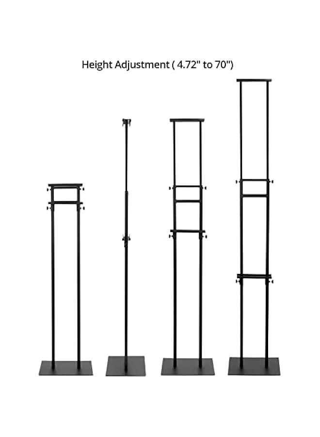 Arabest Double-Sided Adjustable Poster Stand, 2-Pack Heavy-Duty Metal Pedestal Sign Holders, Height up to 75 - Image 3