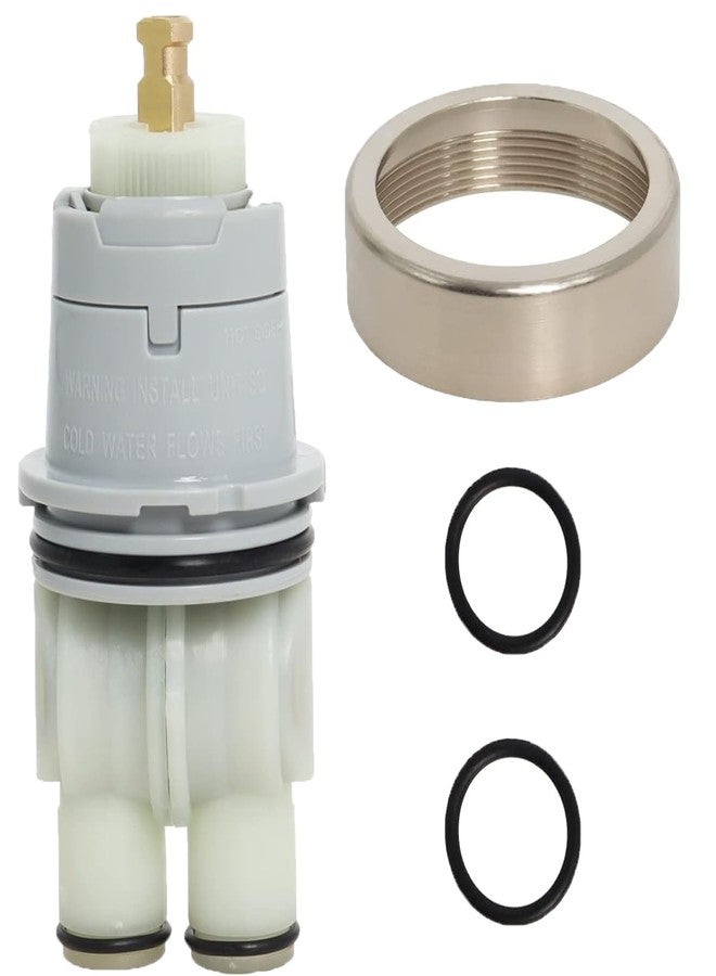 Swess RP46074 Shower Universal Valve Cartridge Assembly for Delta Shower and Tub 13/14 Series Faucet, Replacement Part for Delta Monitor Cartridge, Include RP22734 Bonnet Nut Replacement - Image 1