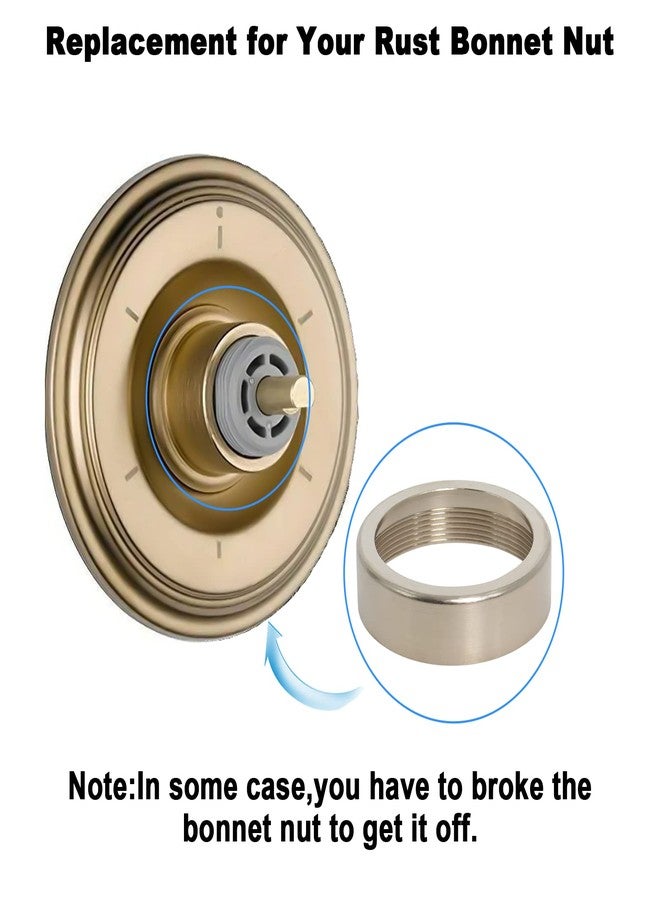 Swess RP46074 Shower Universal Valve Cartridge Assembly for Delta Shower and Tub 13/14 Series Faucet, Replacement Part for Delta Monitor Cartridge, Include RP22734 Bonnet Nut Replacement - Image 3