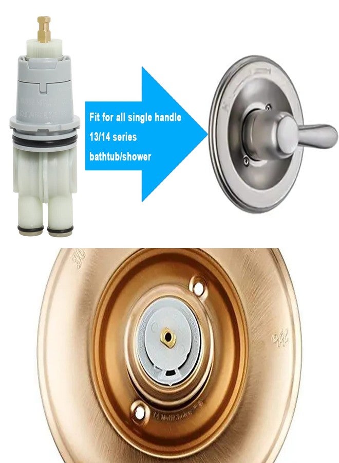 Swess RP46074 Shower Universal Valve Cartridge Assembly for Delta Shower and Tub 13/14 Series Faucet, Replacement Part for Delta Monitor Cartridge, Include RP22734 Bonnet Nut Replacement - Image 4