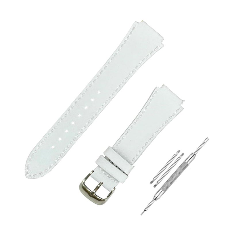 Lineon 18mm Genuine Leather Watch Strap Cut Pattern Specially Compatible With CASIO Royale AE-1200WH AE 1200 WH with Tool - Image 1