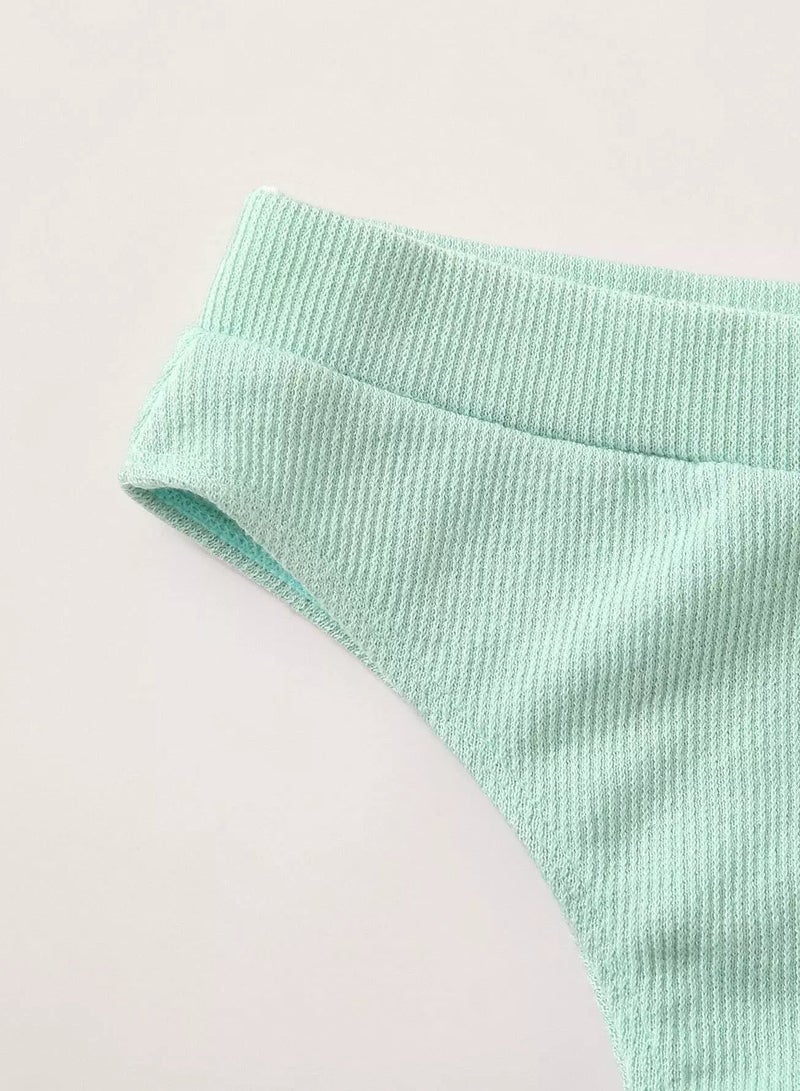 Generic Rib High Waisted Bikini Panty - Image 3