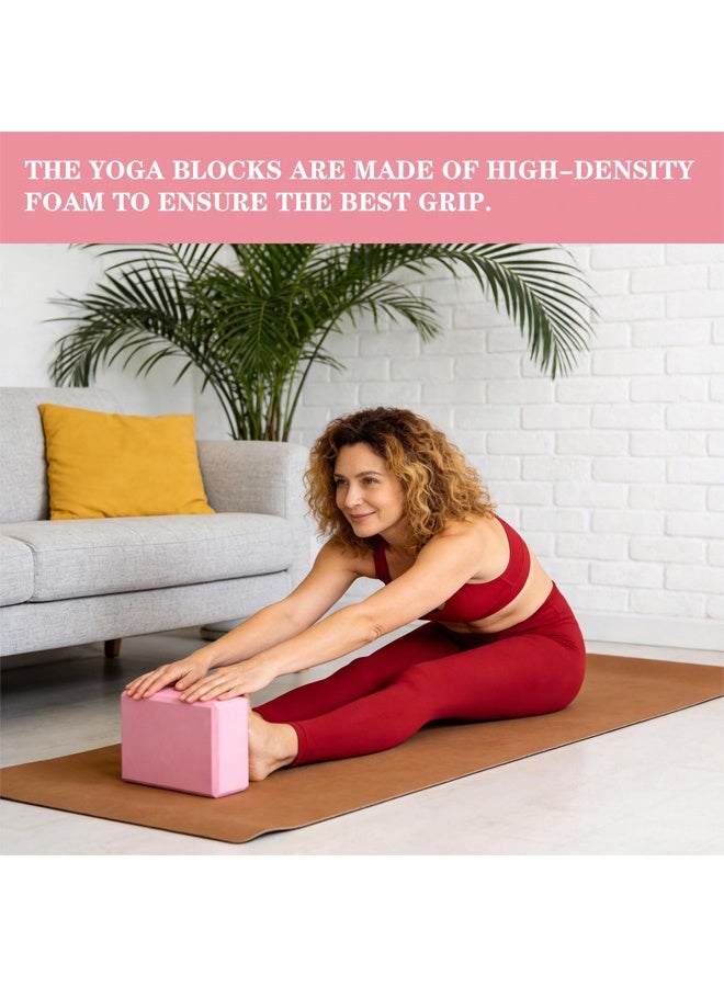 Yoga Block Yoga Blocks, Pilates Block High Density Yoga Brick Pilates Blocks Non Slip Lightweight Yoga Bricks for Yoga Pilates Training Stretching Flexibility Meditation Home Exercise 23x15cm - Image 4