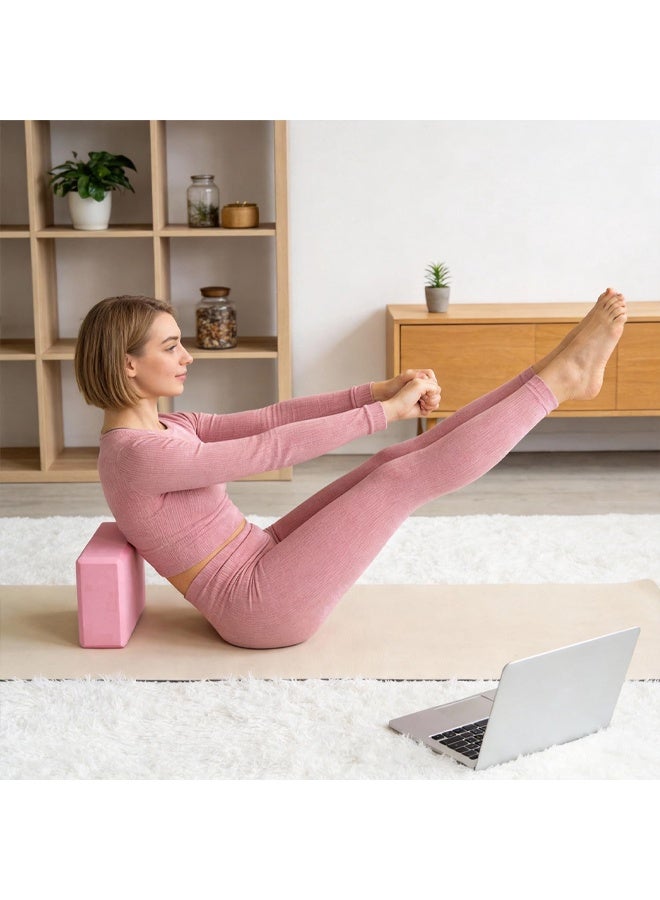 Yoga Block Yoga Blocks, Pilates Block High Density Yoga Brick Pilates Blocks Non Slip Lightweight Yoga Bricks for Yoga Pilates Training Stretching Flexibility Meditation Home Exercise 23x15cm - Image 5