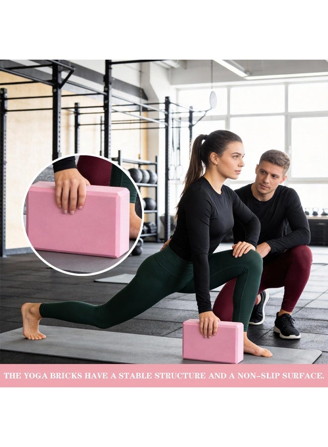 Yoga Block Yoga Blocks, Pilates Block High Density Yoga Brick Pilates Blocks Non Slip Lightweight Yoga Bricks for Yoga Pilates Training Stretching Flexibility Meditation Home Exercise 23x15cm - Image 3