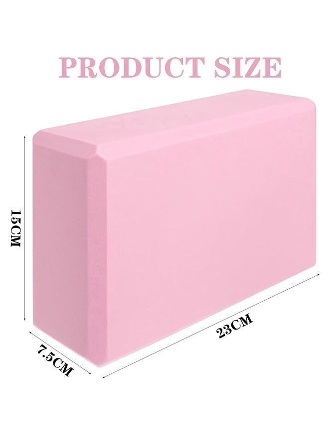 Yoga Block Yoga Blocks, Pilates Block High Density Yoga Brick Pilates Blocks Non Slip Lightweight Yoga Bricks for Yoga Pilates Training Stretching Flexibility Meditation Home Exercise 23x15cm - Image 2