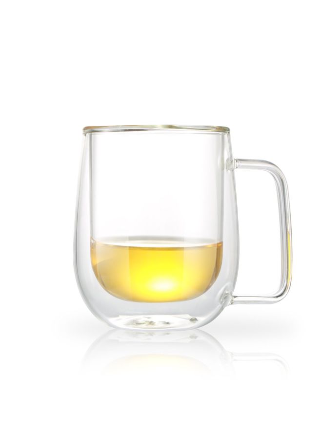 Transparent Double Layered Insulation Cup Clear 7.5x7.5x9.8xcm  - Image 2