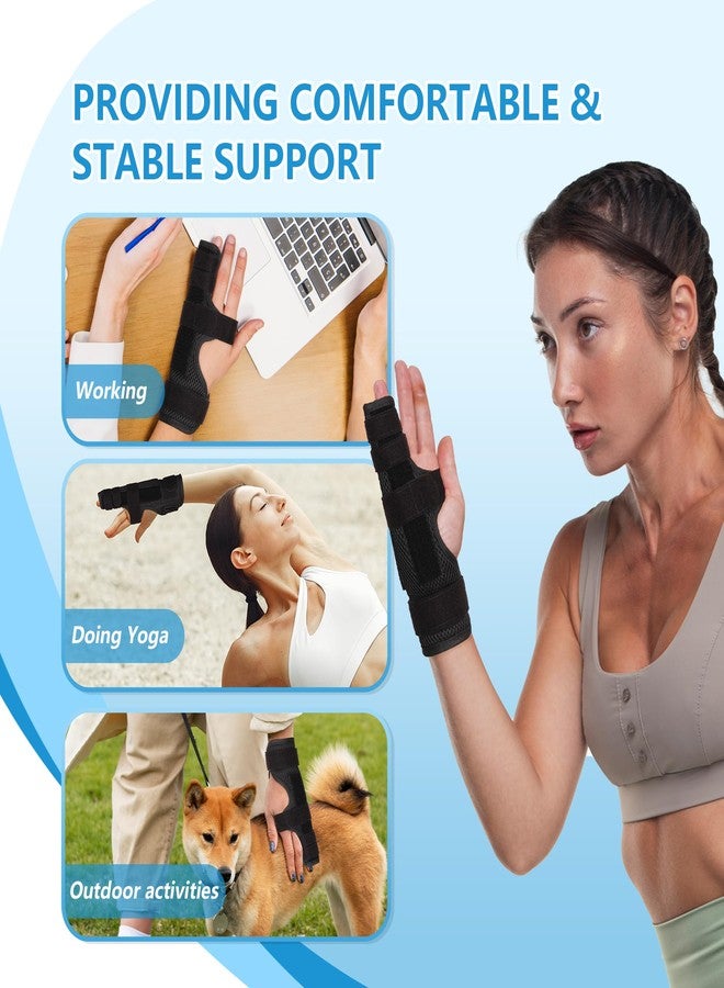 joingood Pinky Finger Splint, Boxer Fracture Splint, Metacarpal Splint for 4th or 5th Finger, Finger Splint for Broken Finger Trigger Finger Arthritis Tendonitis, Fits for Left & Right Hand(Mesh,XS) - Image 3