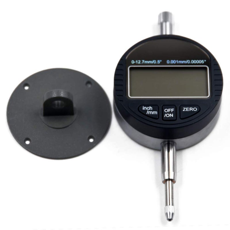 Oudtinx Electronic Digital Dial Indicator Gage Gauge Inch/Metric Conversion 0-0.5 Inch/12.7 mm 0.00005 Inch/0.001mm - Image 1