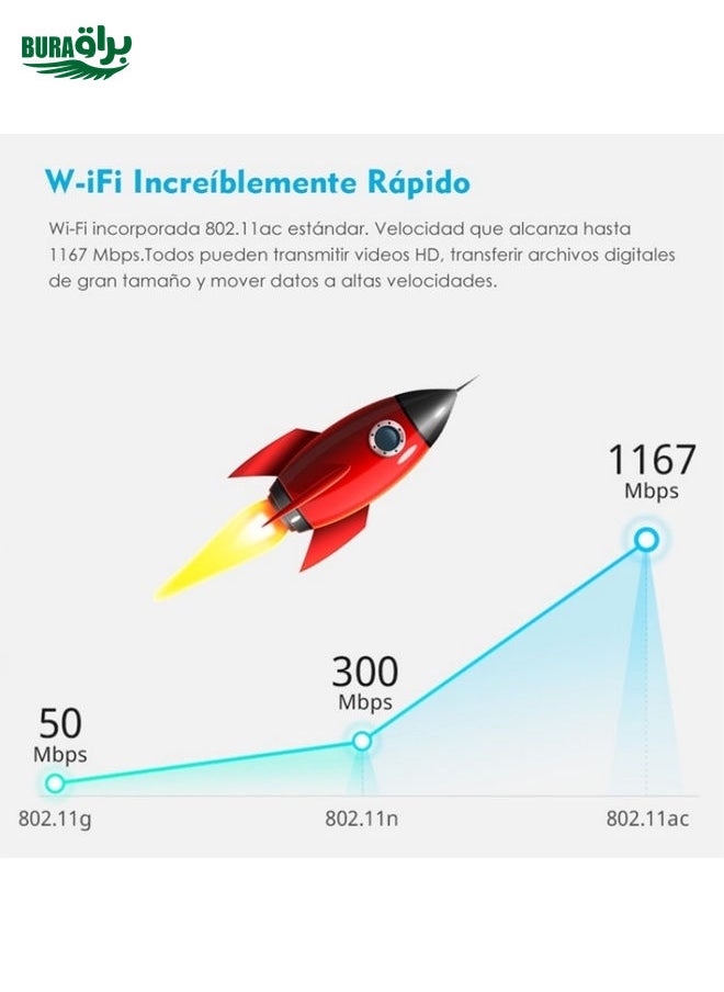 BURAQ - WAVLINK WN579X3 With 5dBi Antennas AC1200 Wireless Router 2.4G / 5G Dual Band WiFi Repeater, Plug:AU Plug - Image 1
