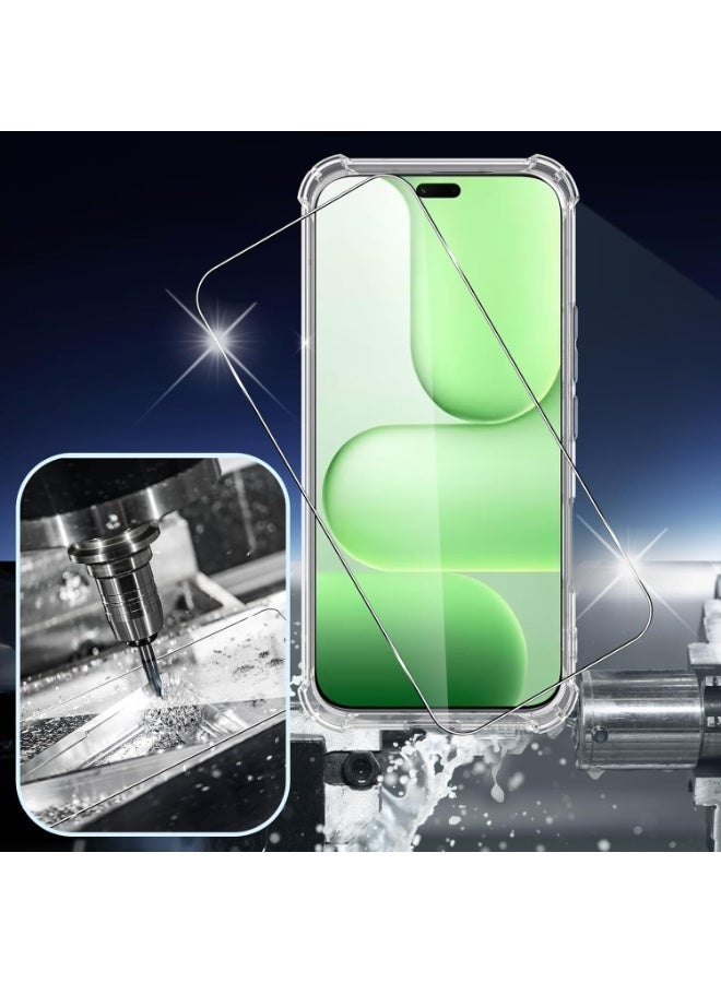 Honor 600 Lite Case Shockproof Transparent Protective Case with Tempered Glass Screen Protector,Clear Soft TPU Bumper Anti Yellowing Cover for Honor 600 Lite 5G 6.6' 2026. - Image 5
