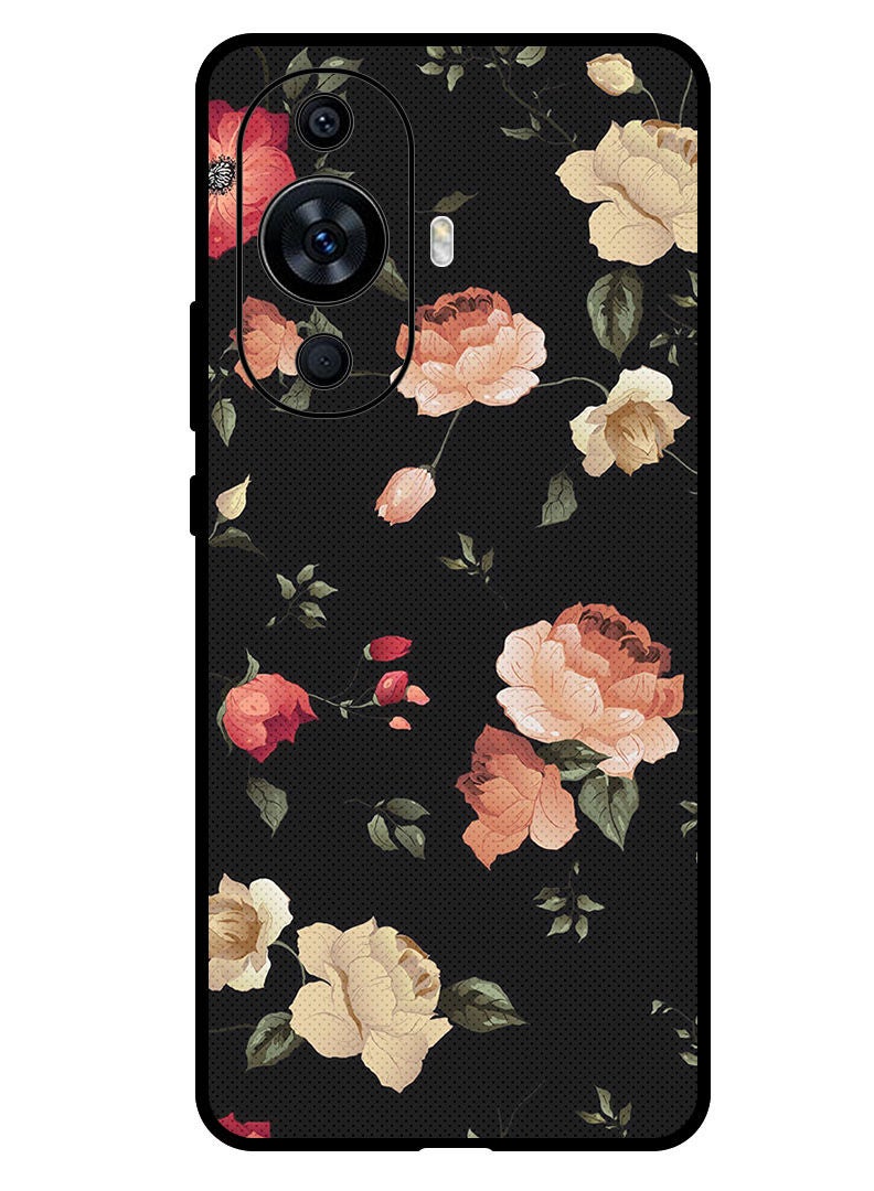 Theodor Protective Case Anti Scratch Shock Proof Bumper Cover For Huawei Nova 11 Ultra Colourful Lotus - Image 1