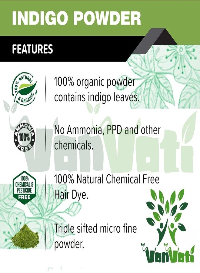 VANVATI Premium Indigo Powder Natural Hair Color & Herbal Remedy For Hair Care 100gm - Image 3