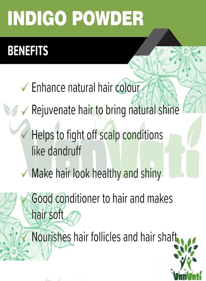 VANVATI Premium Indigo Powder Natural Hair Color & Herbal Remedy For Hair Care 100gm - Image 4