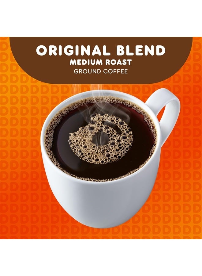 Dunkin Original Blend Medium Roast Ground Coffee, 12 Ounce - Image 2