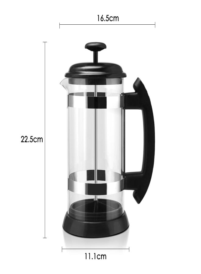 i cafilas 1000ml Stainless Steel French Press Pot Cafetiere Coffee Cup Borosilicate Glass Coffee Maker Tea Filter Tea Maker Scented Tea Herbal Tea French Press - Image 5