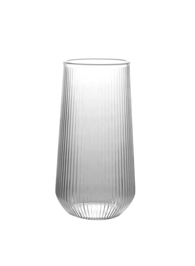 Turkish Hobby Glass Juice Set – 6 Clear Pieces – Tall Tea Glasses for Water and Cold Drinks for Everyday Use and Hospitality - Image 1