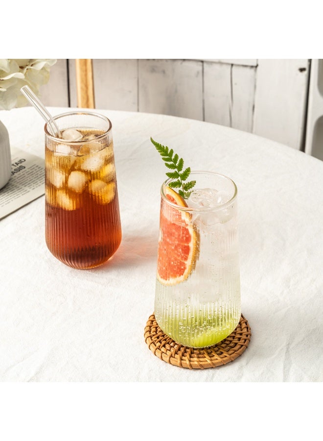 Turkish Hobby Glass Juice Set – 6 Clear Pieces – Tall Tea Glasses for Water and Cold Drinks for Everyday Use and Hospitality - Image 2