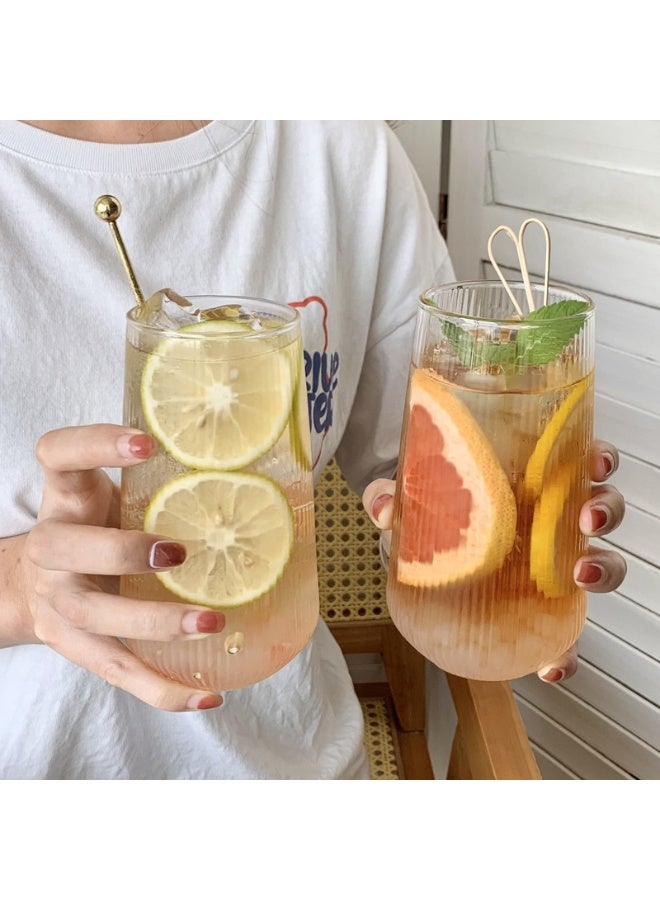 Turkish Hobby Glass Juice Set – 6 Clear Pieces – Tall Tea Glasses for Water and Cold Drinks for Everyday Use and Hospitality - Image 4