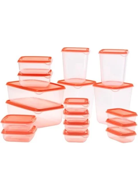 Ikea Storage Box 17 Pieces Multi-Purpose Containers Orange