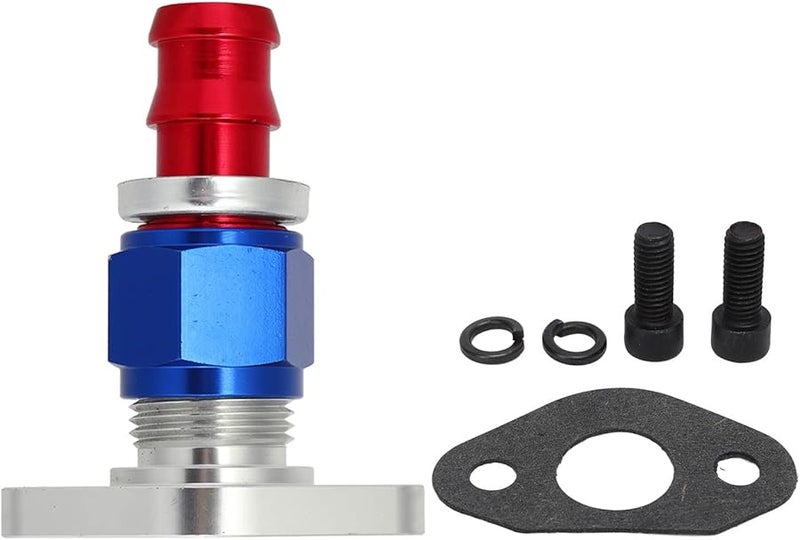 High Strength Steel Turbo Oil Drain Flange Kit with Gasket and Screws for T3 T4 GT37 GT40 GT42 GT45 GT47 - Image 2