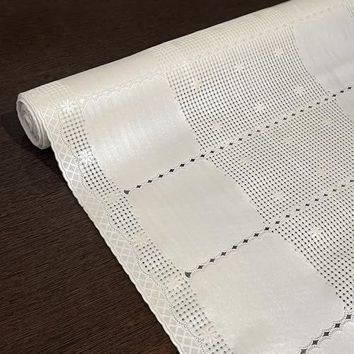 Yellow Weaves PVC Kitchen Mat Fridge Mats 50 cm X 5 Meters Anti Slip Roll, Shelf Liners Sheet for Kitchen, Shelves, Cabinet, Drawer, Wardrobe, Refrigerator, Table (Beige) - Image 1