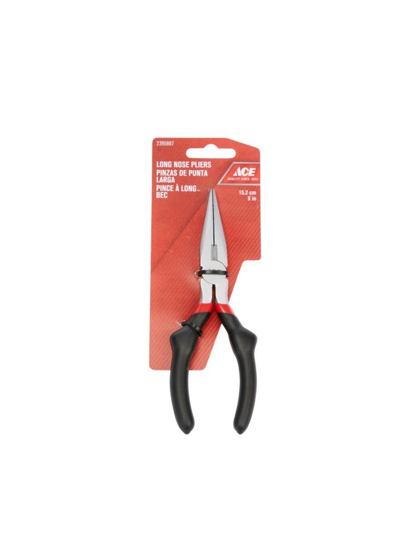 ACE Long Nose Pliers With Vinyl Handle 15 Cm