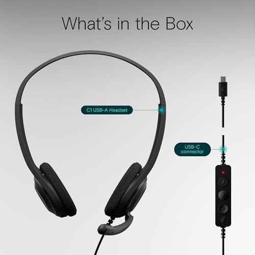 EPOS C1 High-Fidelity USB-C Wired Headset - Crystal-Clear Audio Quality, Exceptional Noise Reduction Mic, Ergonomic Design for Extended Wear, Chromebook Certified for Seamless Integration - Image 5