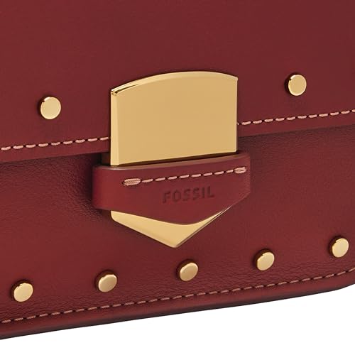 Fossil Lennox Crossbody Bag, Scarlet W/Studs - Image 4