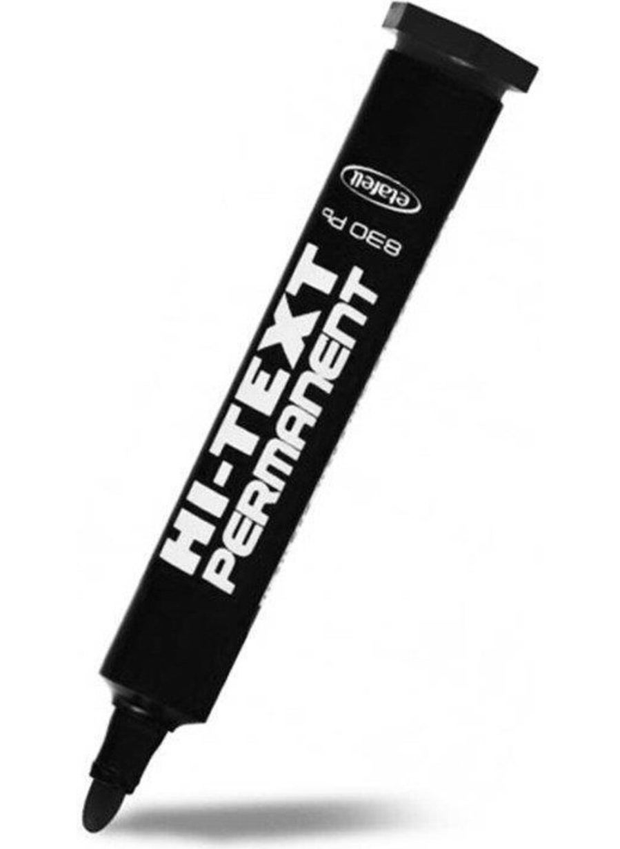 Fibracolor Hı-Text 20 Box (240 Pieces) 830PB Round Tip Permanent Pen Box Pen  - Image 2
