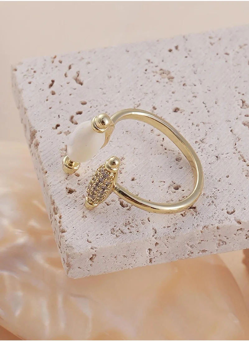 سوهي Stone Studded Adjustable Finger Ring