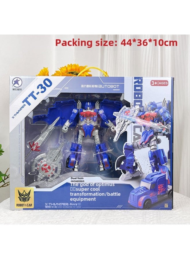 Children's Toys Deformed Autobots Wasp Optimus God Of War Robot Gift Box Training Course Enrollment Gifts-Color:Qingtian Mecha God Of War Tt12 - Image 5