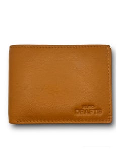 MARIO DRAFTS Mario Drafts Genuine Leather Bifold Wallet, Tan  - Image 1