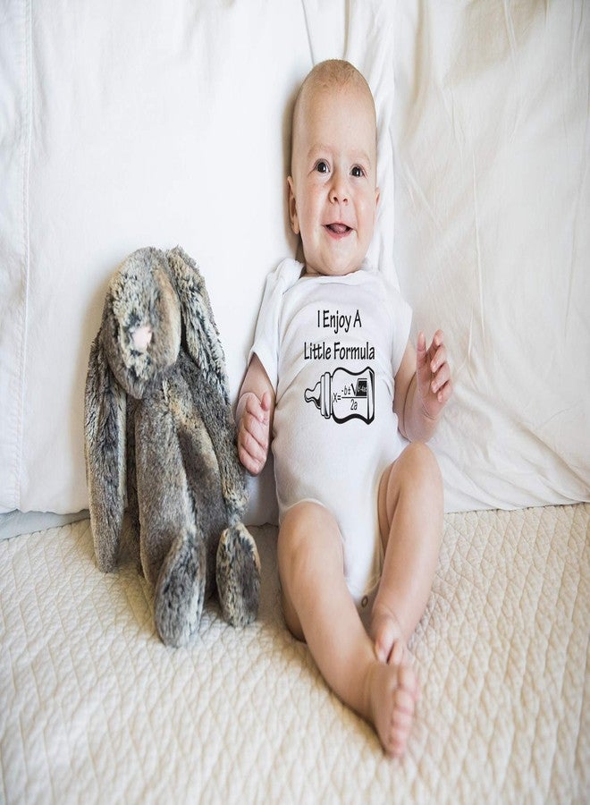 Funnwear أنا أستمتع بقليل من الحليب الصناعي - بدلة أطفال أساسية مضحكة - ملابس أطفال أولاد وبنات حديثي الولادة (6 أشهر، أبيض) - Image 3