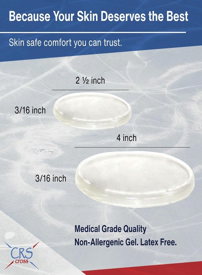 CRS Cross Ankle Gel Discs. Cushions Rubbing/Friction. Pair, 2 1/2 Inch - Image 5