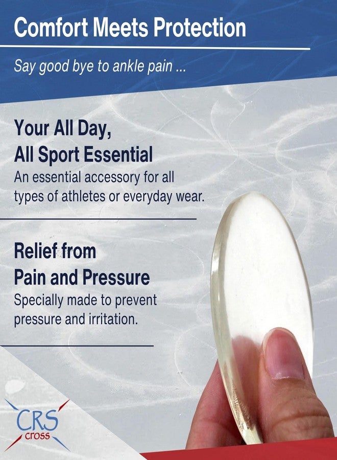 CRS Cross Ankle Gel Discs. Cushions Rubbing/Friction. Pair, 2 1/2 Inch - Image 2