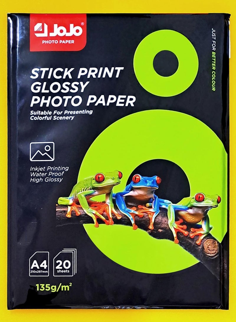 Generic Stick Print Glossy photo paper 135gsm-20 sheets  - Image 1