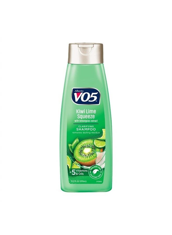 Alberto VO5 - VO5 Herbal Escapes Clarifying Shampoo - 12.5 Fl Oz - Kiwi Lime Squeeze - Help Nourish, Moisturize and Hydrate Hair Leaving It Looking and Feeling Thicker, Fuller and Simply Beautiful - Image 1