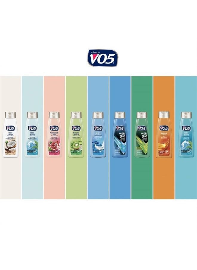 Alberto VO5 - VO5 Herbal Escapes Clarifying Shampoo - 12.5 Fl Oz - Kiwi Lime Squeeze - Help Nourish, Moisturize and Hydrate Hair Leaving It Looking and Feeling Thicker, Fuller and Simply Beautiful - Image 1