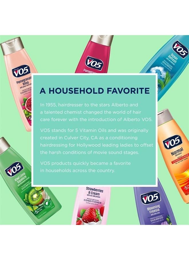 Alberto VO5 - VO5 Herbal Escapes Clarifying Shampoo - 12.5 Fl Oz - Kiwi Lime Squeeze - Help Nourish, Moisturize and Hydrate Hair Leaving It Looking and Feeling Thicker, Fuller and Simply Beautiful - Image 1