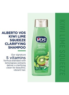 Alberto VO5 VO5 Herbal Escapes Clarifying Shampoo - 12.5 Fl Oz - Kiwi Lime Squeeze - Help Nourish, Moisturize and Hydrate Hair Leaving It Looking and Feeling Thicker, Fuller and Simply Beautiful  - Image 2