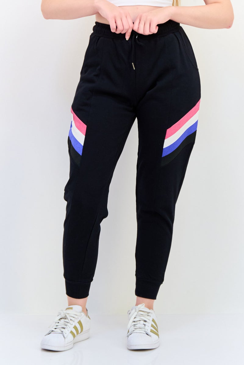 ONLY Women Regular Fit Solid Jogger Pant, Black - Image 1