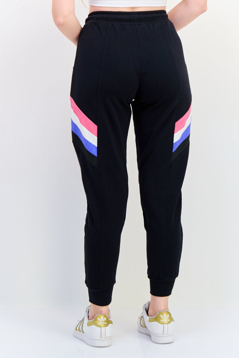 ONLY Women Regular Fit Solid Jogger Pant, Black - Image 4