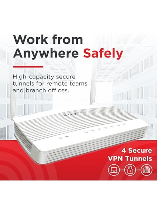 دراي تيك DrayTek Vigor 2136ax Multi-Gigabit Ethernet Router with Wi-Fi 6 AX3000 Wireless, VPN and Fast 2.5GbE Interfaces - Image 3
