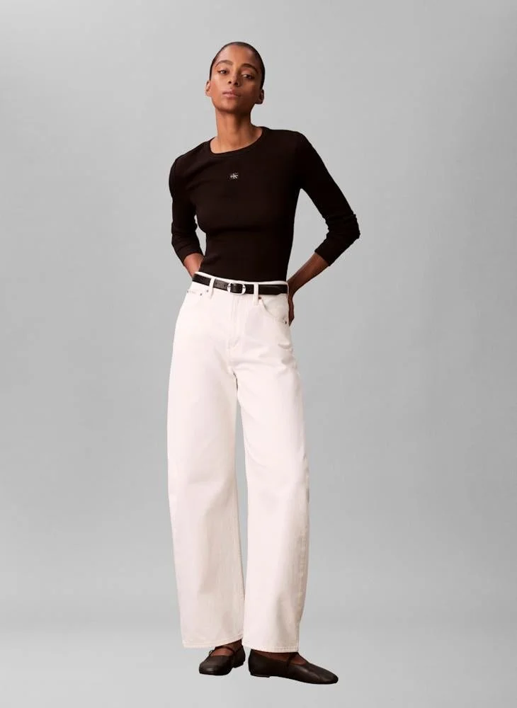 Calvin Klein Jeans  Logo Crew Neck T-Shirt for Women | Best Price UAE
