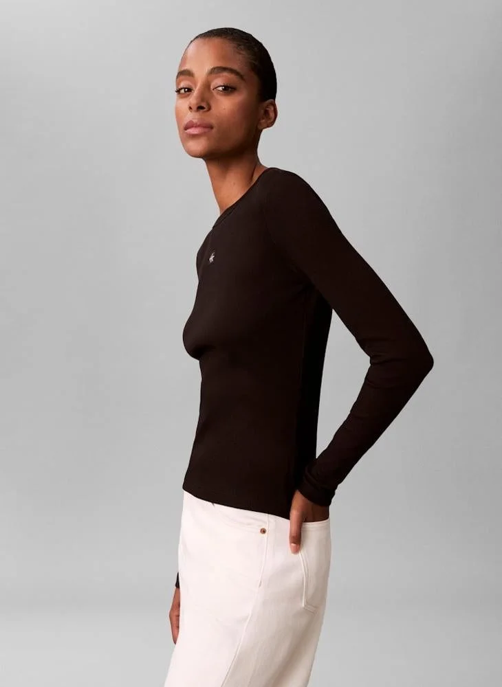Calvin Klein Jeans  Logo Crew Neck T-Shirt for Women | Best Price UAE