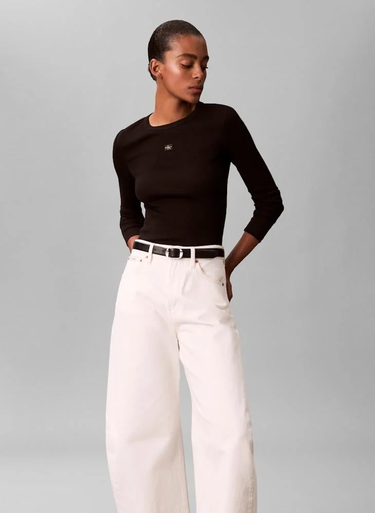 Calvin Klein Jeans  Logo Crew Neck T-Shirt for Women | Best Price UAE
