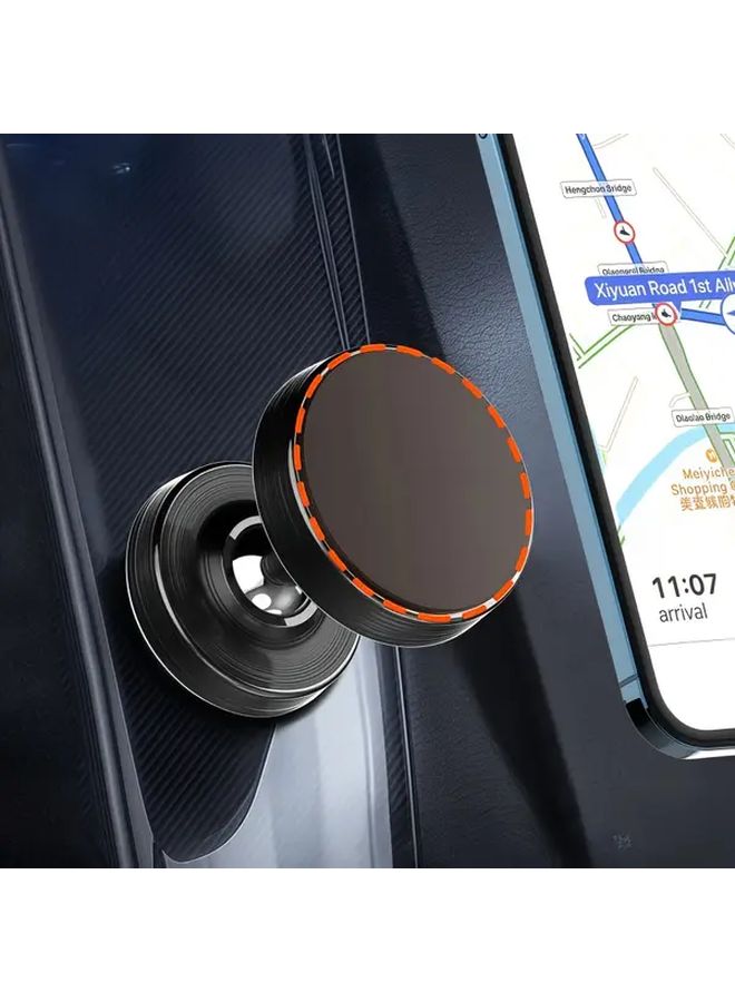 Silvery Aluminum Alloy Magnetic Engine Car Phone Holder 360 Degree Rotation Dashboard Mount - Image 5
