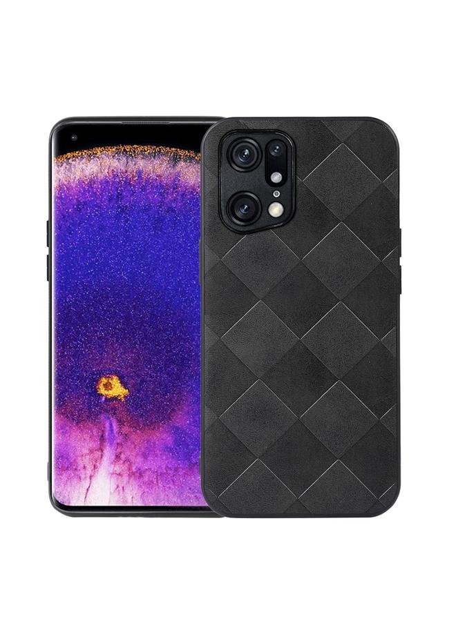 اس-توب جراب لهاتف OPPO Find X5 Pro جراب هاتف من البولي يوريثان المنسوج والمربع - Image 1